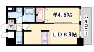 プレサンスTHE神戸の物件間取画像